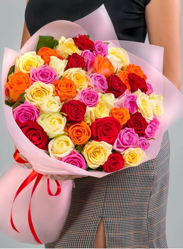 Букет 45 роз &laquo;Долгожданная встреча&raquo; от интернет-магазина цветов в 