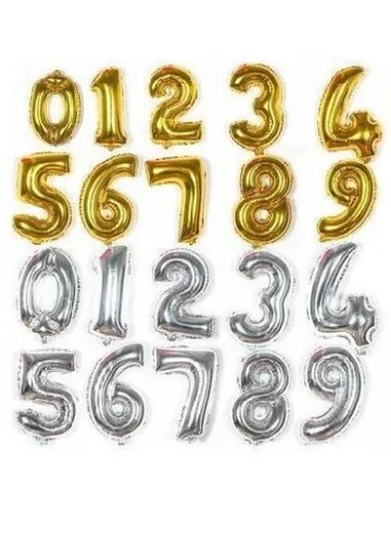Фольгированный шар с гелием «Цифра. Маленькая» от интернет-магазина цветов в 