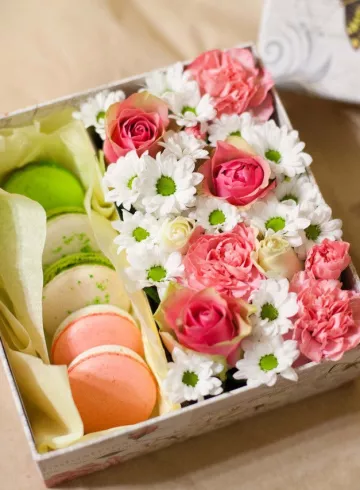 Композиция  «Фисташковый крем» от интернет-магазина цветов в 