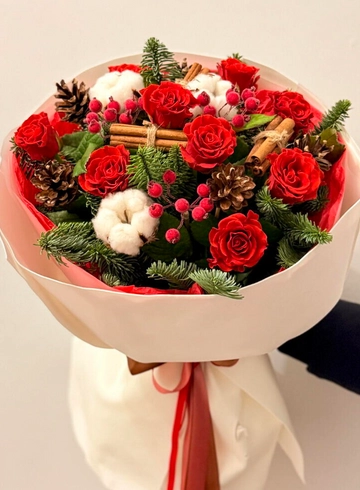 Букет «Зимняя мелодия» от интернет-магазина цветов в 