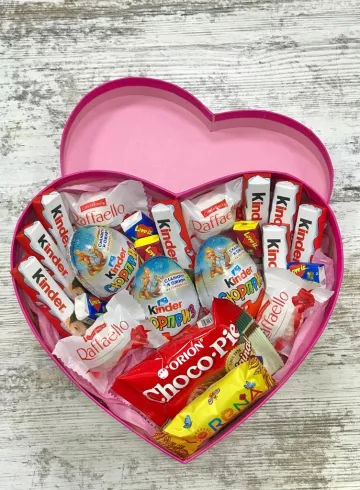 Композиция  «Сладкое сердце» от интернет-магазина цветов в 