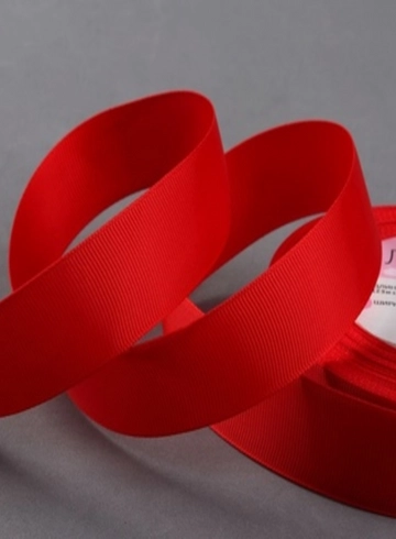 Лента атласная красная от интернет-магазина цветов в 