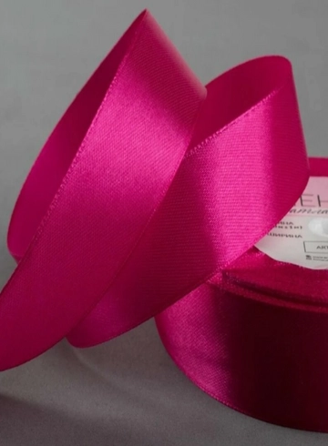 Лента атласная фуксия от интернет-магазина цветов в 